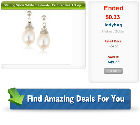 Sterling Silver White Pearl Drop